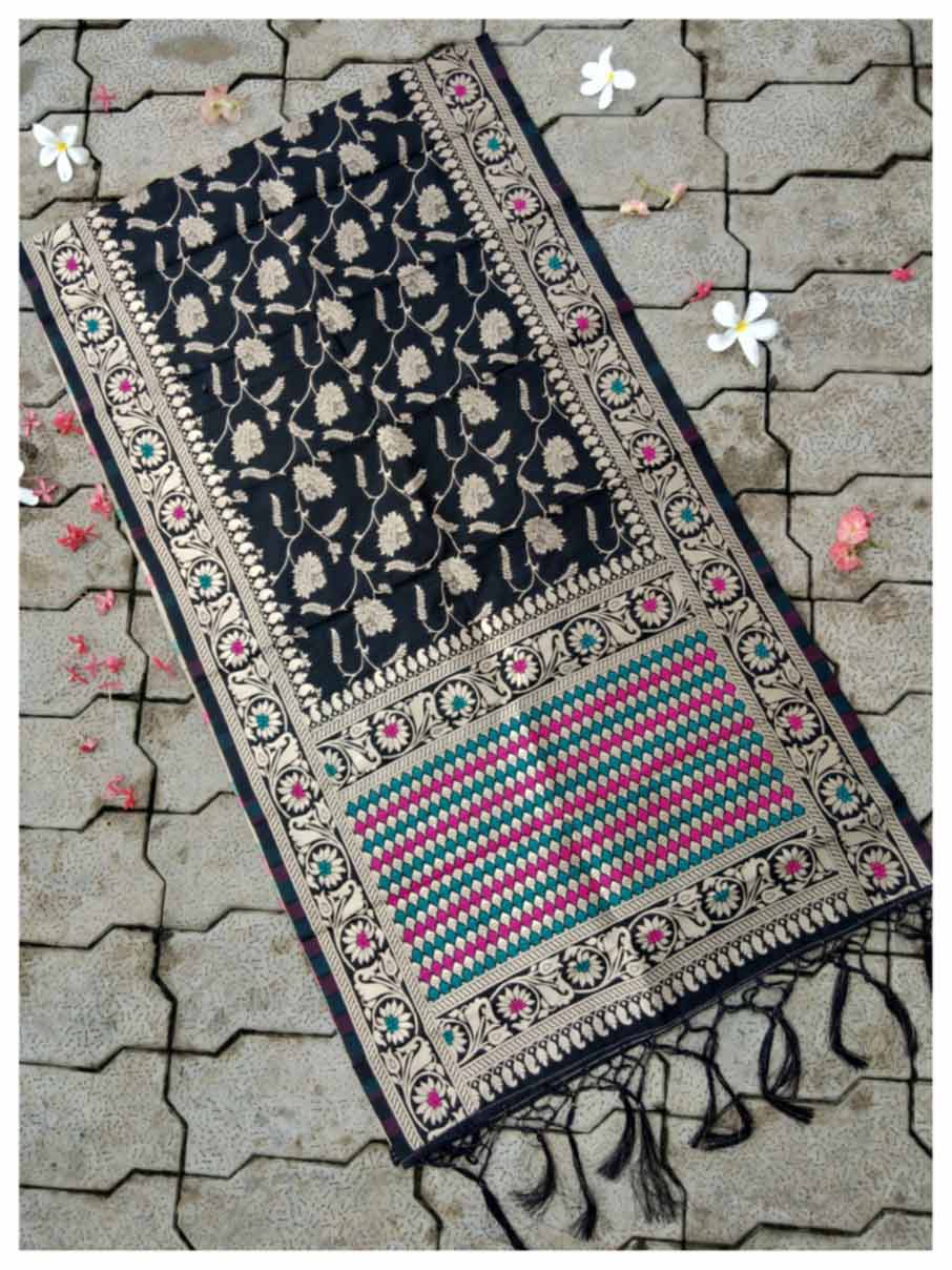 Banarasi Silk Zari Work Wholesale Dupatta-KD264 Banarasi Silk Zari Work Wholesale Dupatta-KD264
